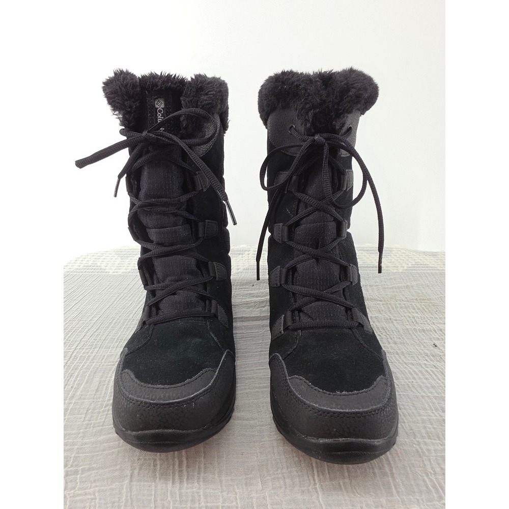Columbia Ice Maiden II Black Waterproof Winter Snow Boots BL1581-011 Womens 8